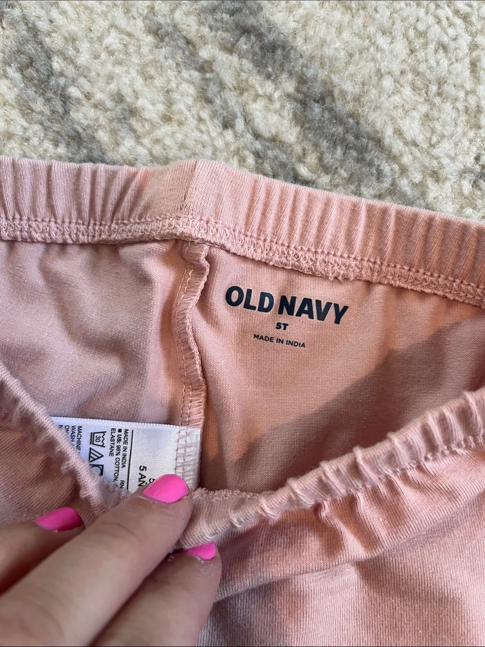 Old Navy Dusty Pink Stretch Leggings for Kids